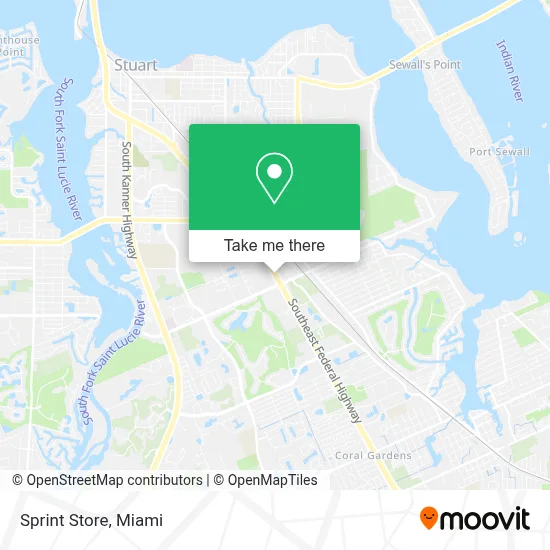 Sprint Store map
