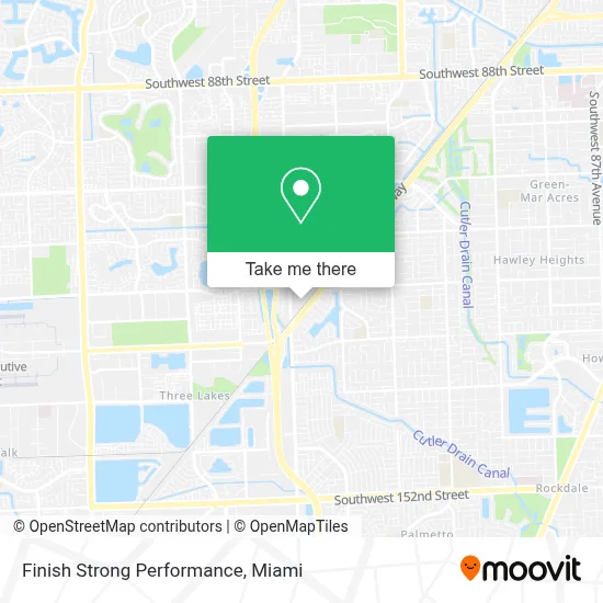 Finish Strong Performance map