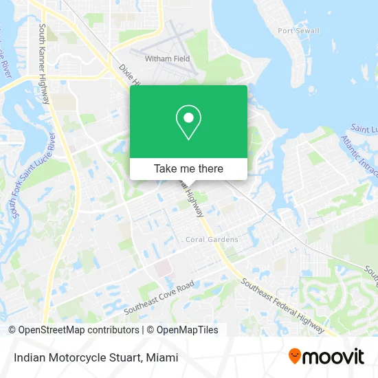 Indian Motorcycle Stuart map