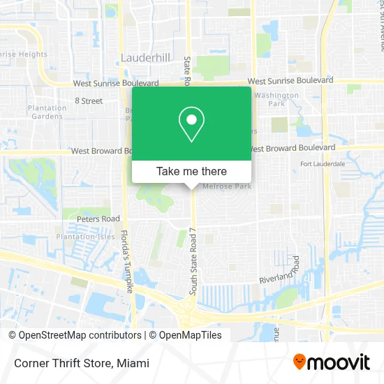 Corner Thrift Store map