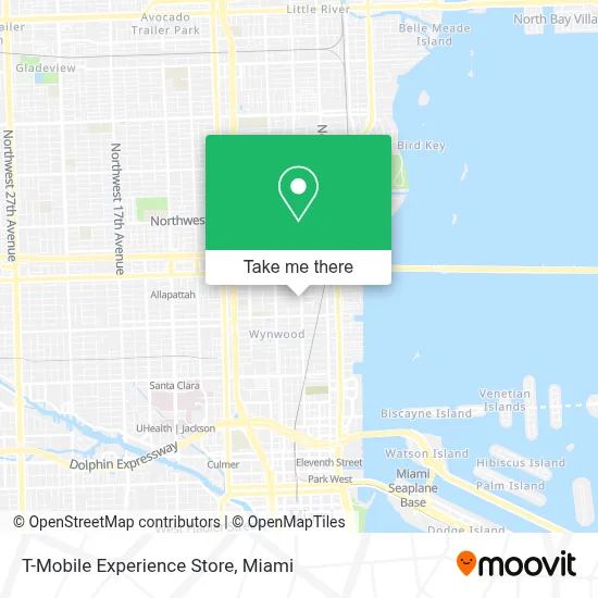 T-Mobile Experience Store map