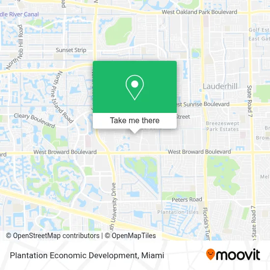 Plantation Economic Development map