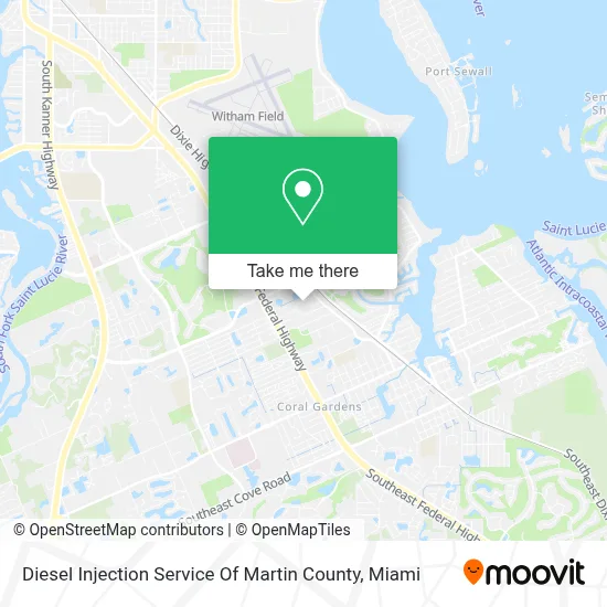 Diesel Injection Service Of Martin County map