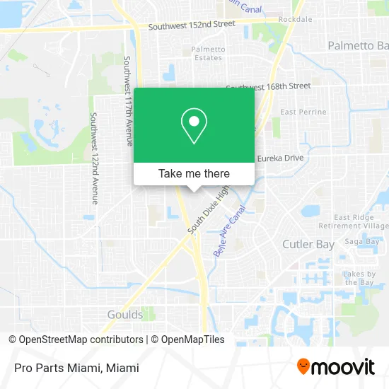 Pro Parts Miami map