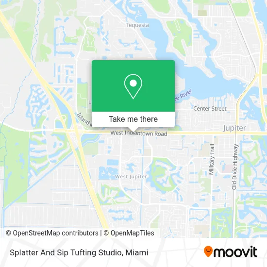 Splatter And Sip Tufting Studio map