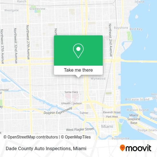 Dade County Auto Inspections map