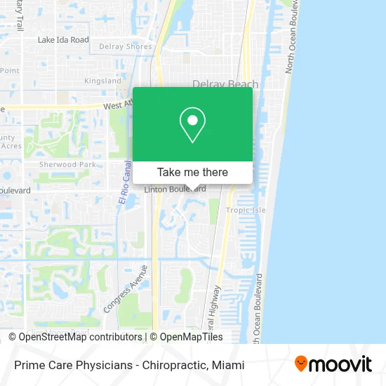Prime Care Physicians - Chiropractic map