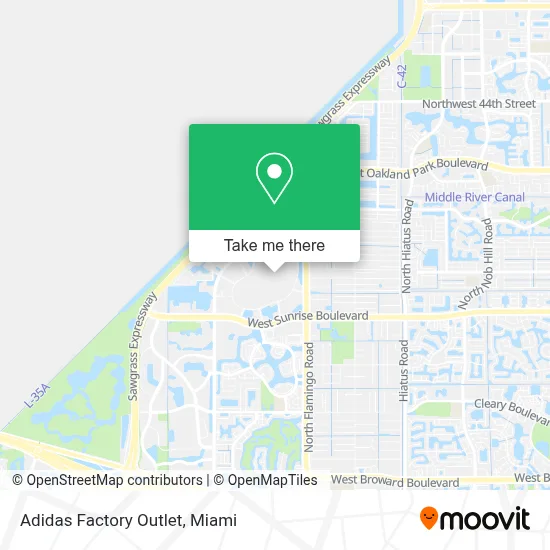 Adidas Factory Outlet map