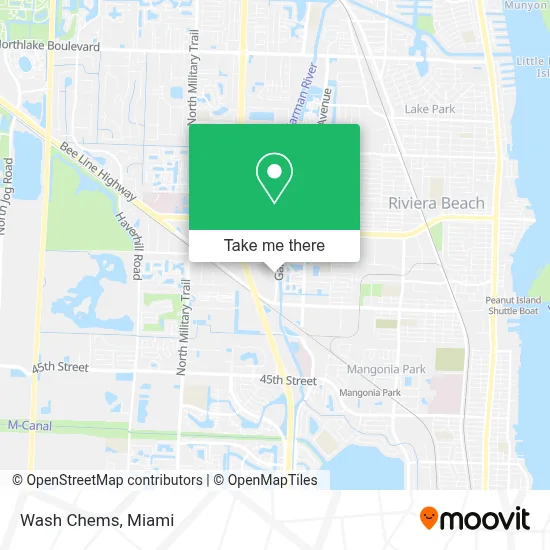 Wash Chems map