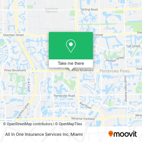 All In One Insurance Services Inc map