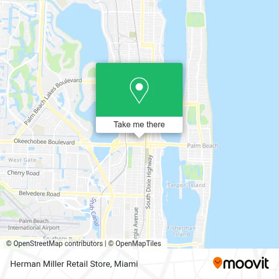 Herman Miller Retail Store map