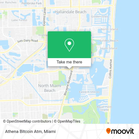 Athena Bitcoin Atm map