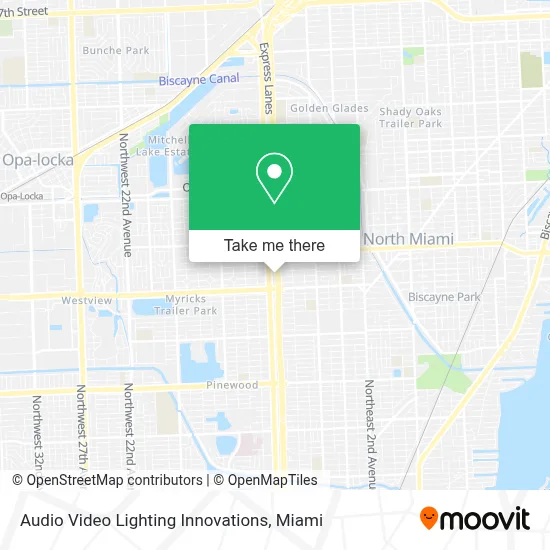 Audio Video Lighting Innovations map