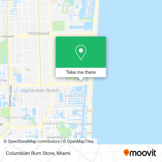 Columbian Rum Store map