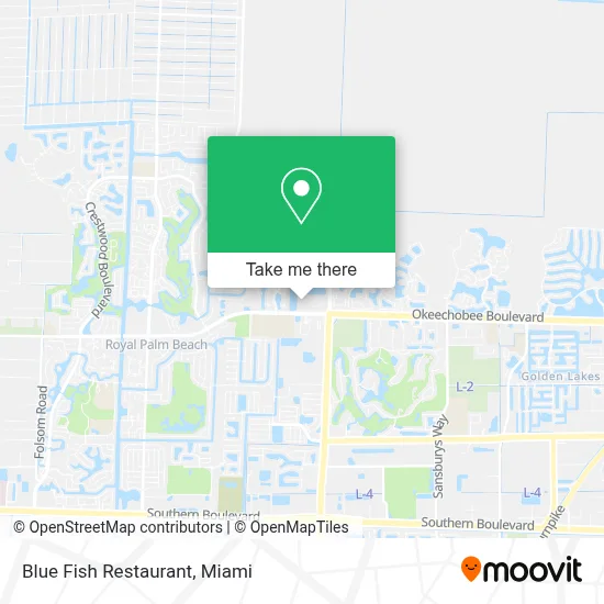 Blue Fish Restaurant map
