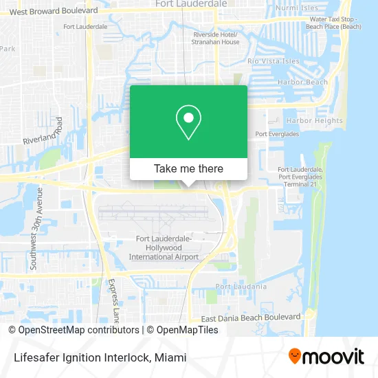 Lifesafer Ignition Interlock map
