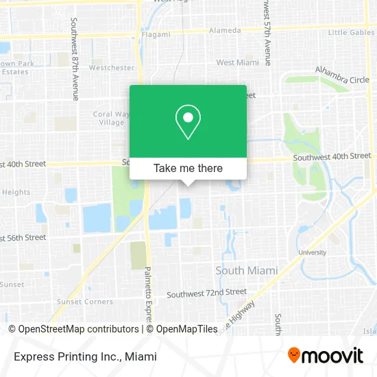 Express Printing Inc. map