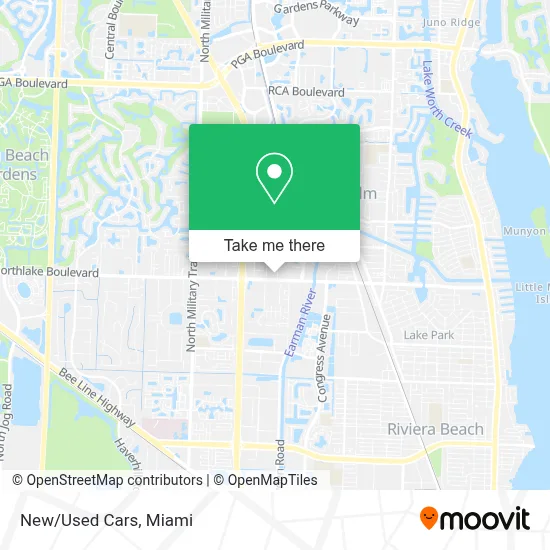 New/Used Cars map
