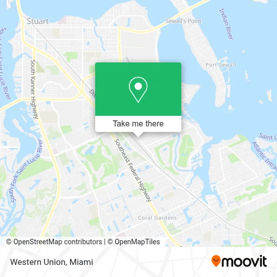 Western Union map