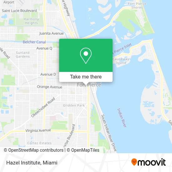 Hazel Institute map