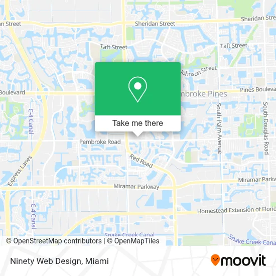 Ninety Web Design map