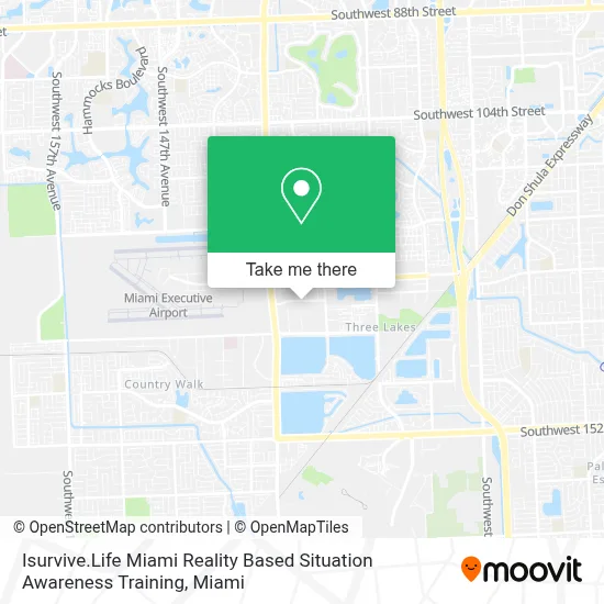 Isurvive.Life Miami Reality Based Situation Awareness Training map