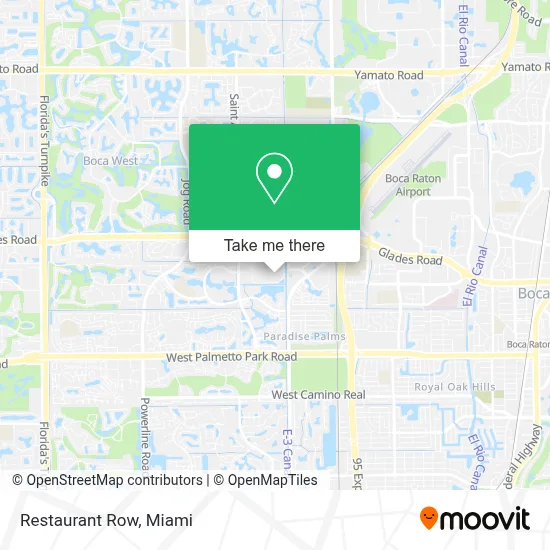 Restaurant Row map