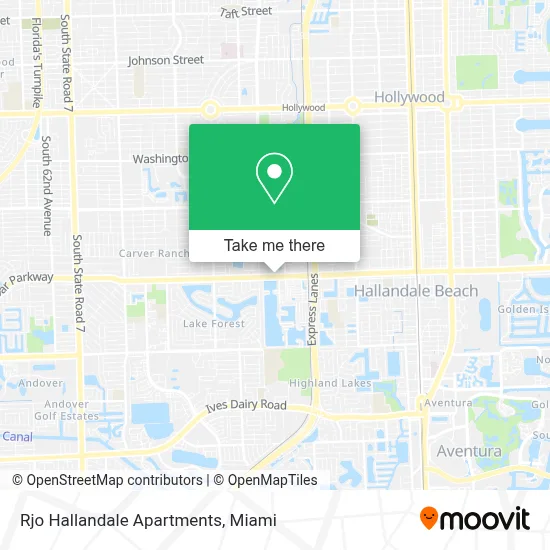 Rjo Hallandale Apartments map