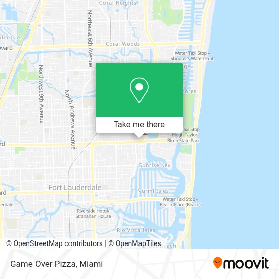 Game Over Pizza map