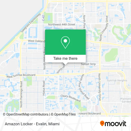Amazon Locker - Evalin map
