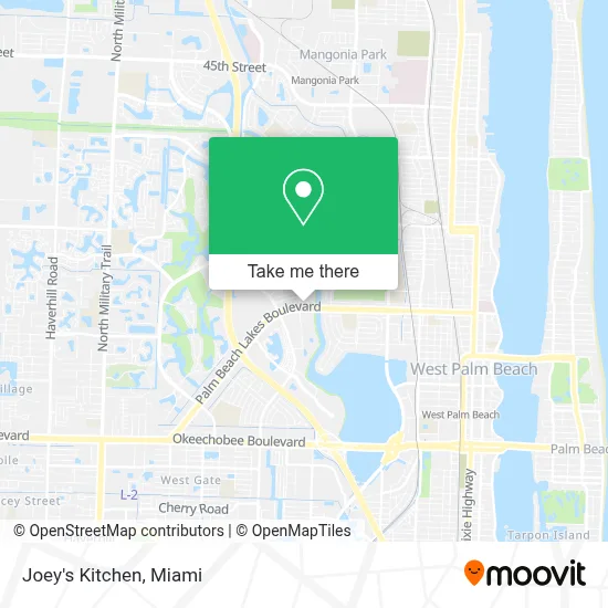 Joey's Kitchen map