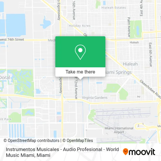Instrumentos Musicales - Audio Profesional - World Music Miami map