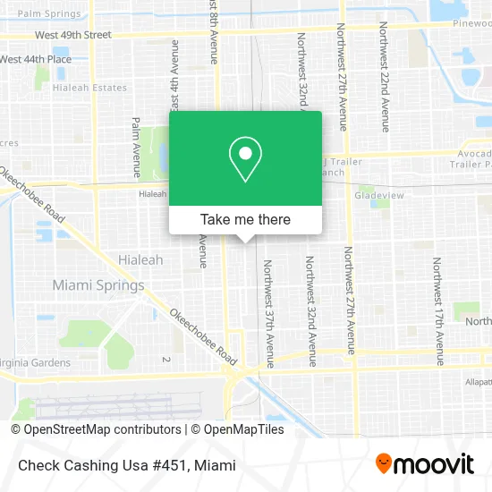 Check Cashing Usa #451 map