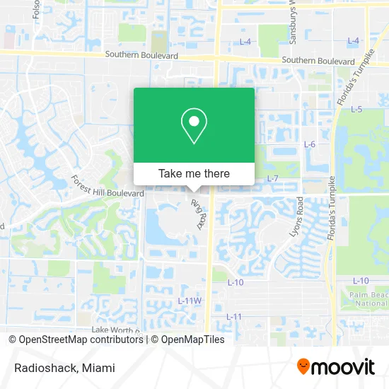 Radioshack map