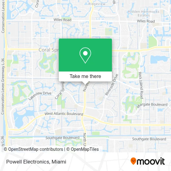 Powell Electronics map