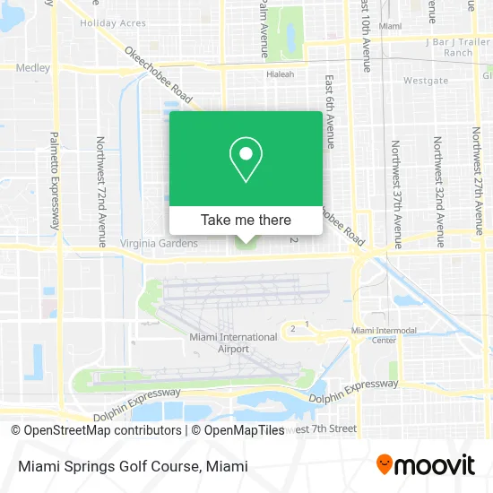 Miami Springs Golf Course map