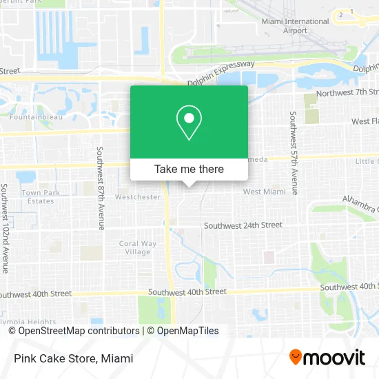 Pink Cake Store map