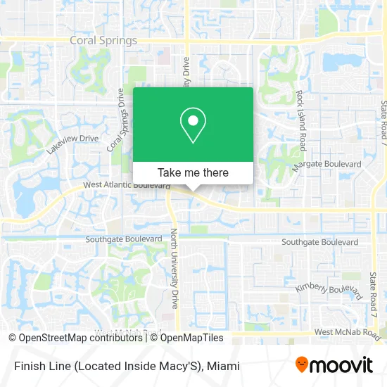 Finish Line (Located Inside Macy'S) map