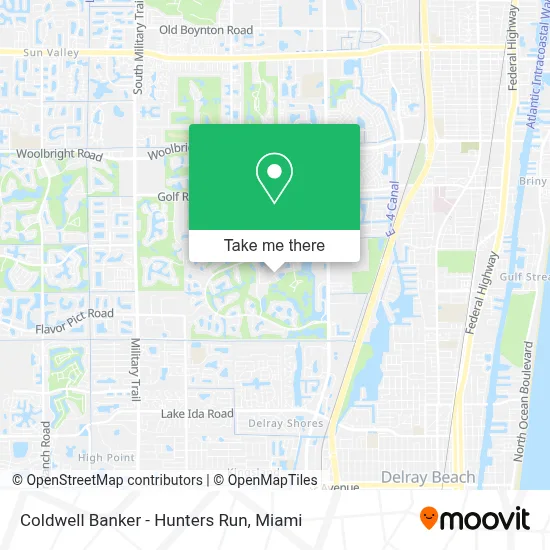 Coldwell Banker - Hunters Run map