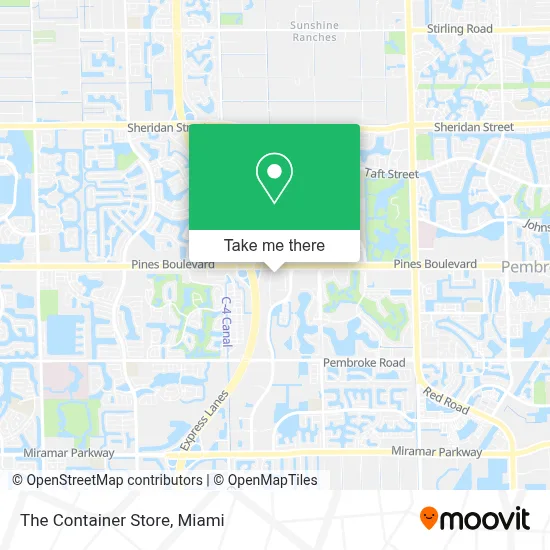 The Container Store map