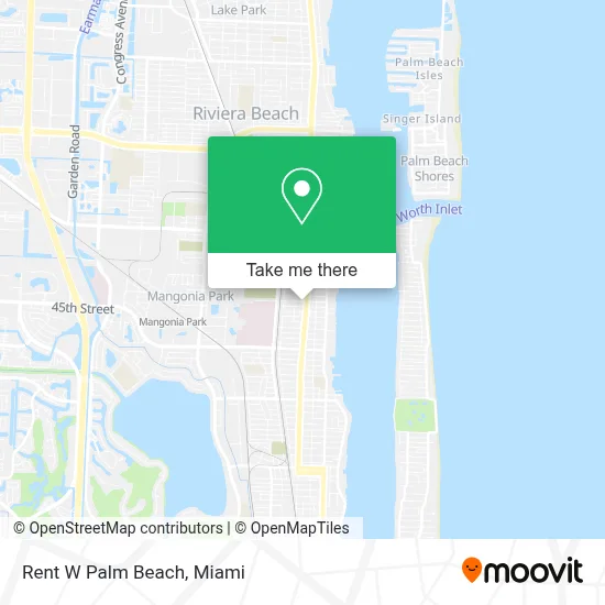 Rent W Palm Beach map