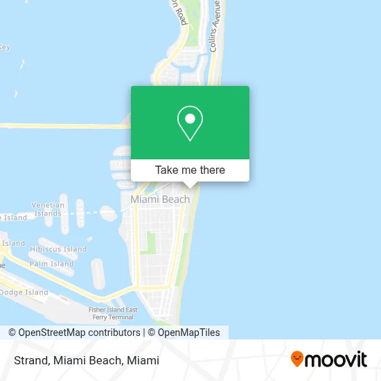Strand, Miami Beach map