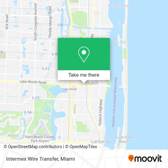 Intermex Wire Transfer map