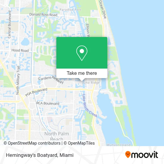 Hemingway's Boatyard map