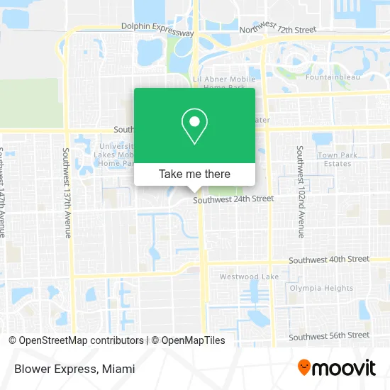 Blower Express map