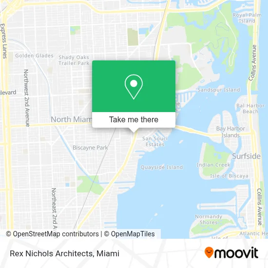 Rex Nichols Architects map