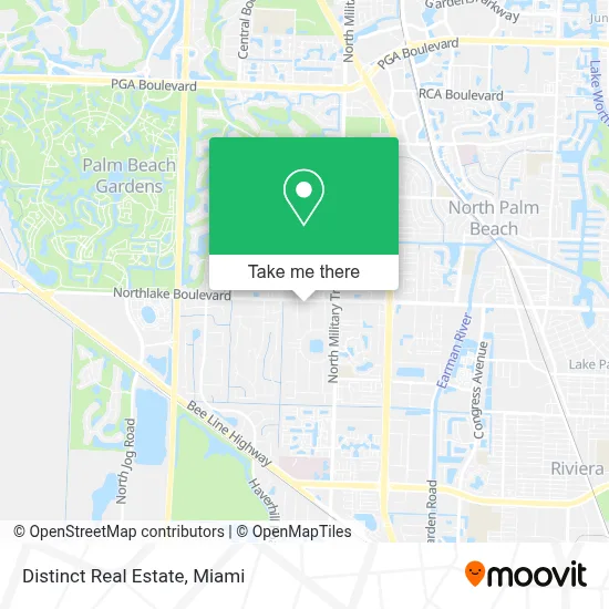 Distinct Real Estate map