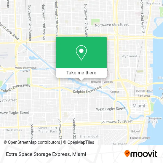 Extra Space Storage Express map