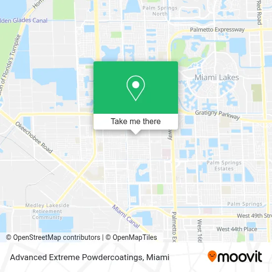 Advanced Extreme Powdercoatings map
