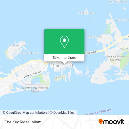 The Key Rides map